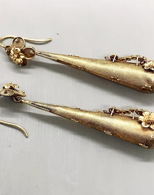 Regency Lyre earrings c.1820
