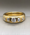 Victorian Diamond Flush-Set Rin
