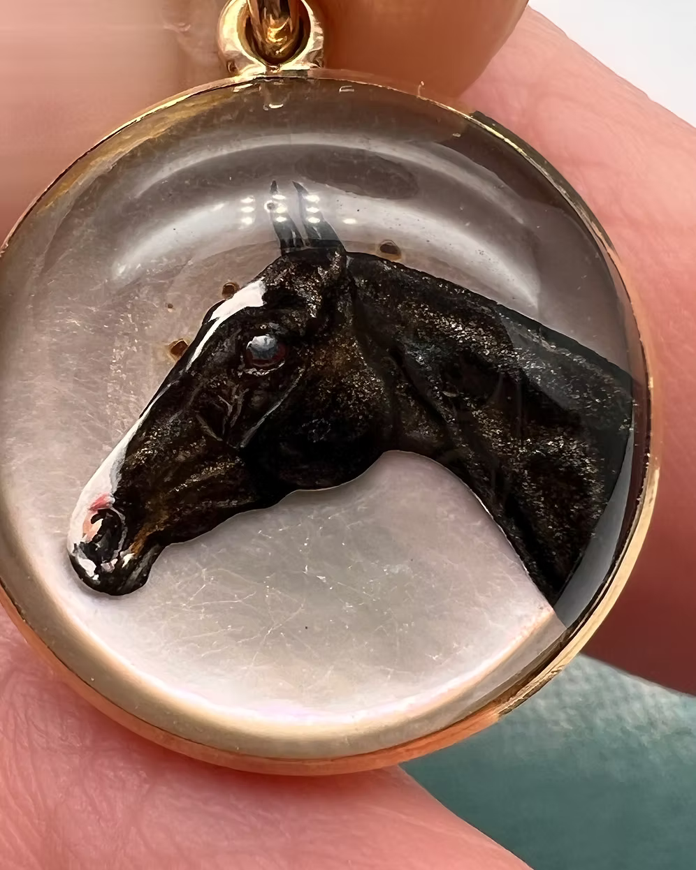 Racehorse Essex Crystal Pendant