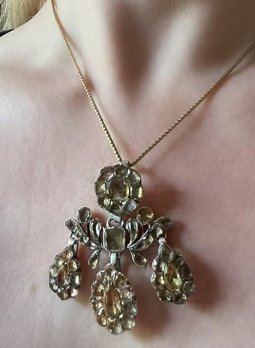 Portuguese Topaz Girandole c.1760