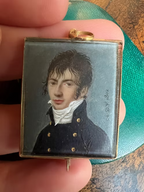 French Portrait Miniature Pendant 1802