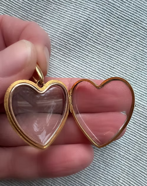 Victorian Rock Crystal Heart Locket