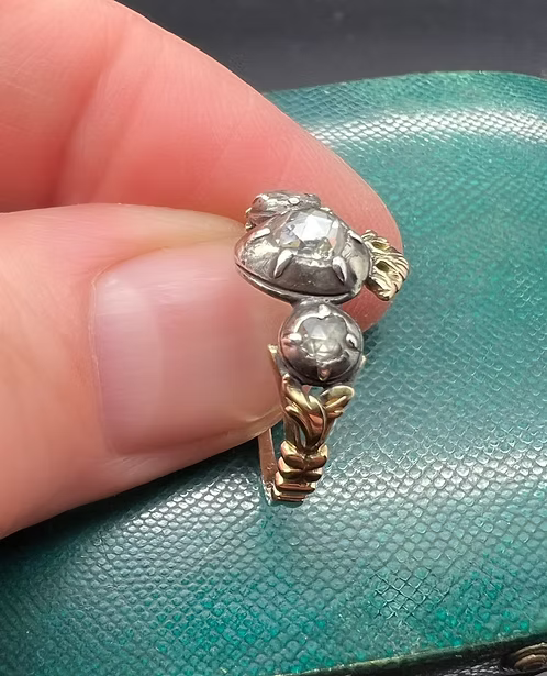 Crowned Heart Betrothal Ring 1760