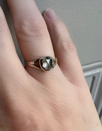 Georgian Rose-cut Heart Ring