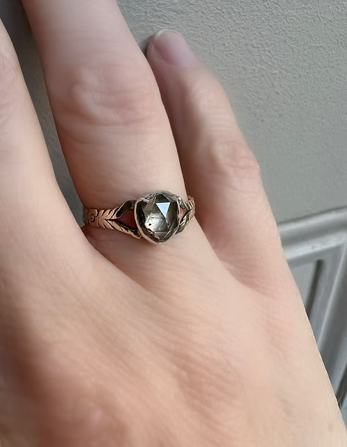 Georgian Rose-cut Heart Ring