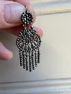 Cut steel Fringed Shell Earrings