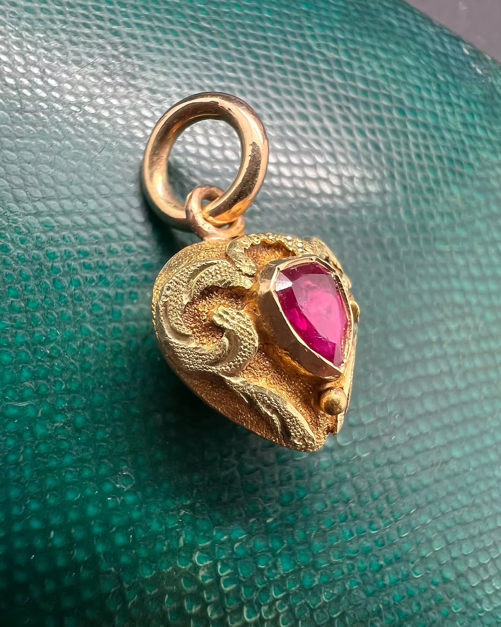 Georgian Ruby Heart
