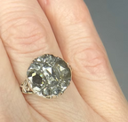 Rose diamond Butterfly Cluster Ring c.1760