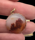 Georgian Moss Agate Pendant