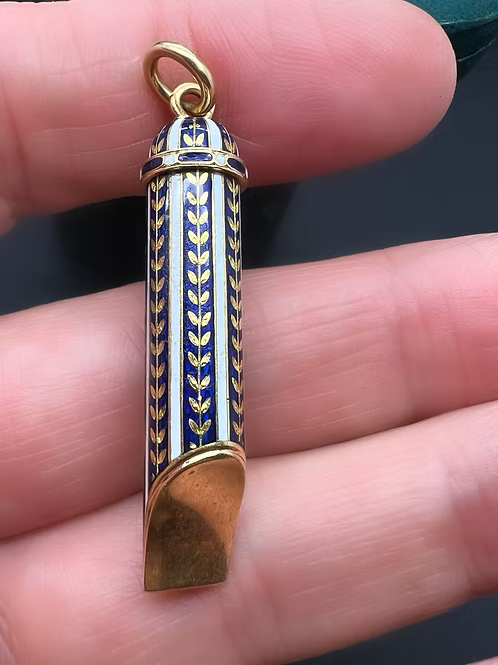 Enamel Whistle c.1840
