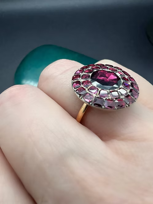 Georgian Garnet Cluster
