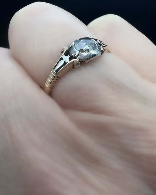 Georgian Rose Diamond Solitaire