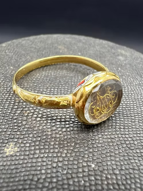 Stuart Crystal Enamelled Ring