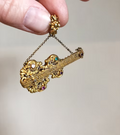 Georgian Acrostic Guitar Pendant
