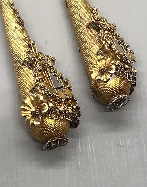 Regency Lyre earrings c.1820