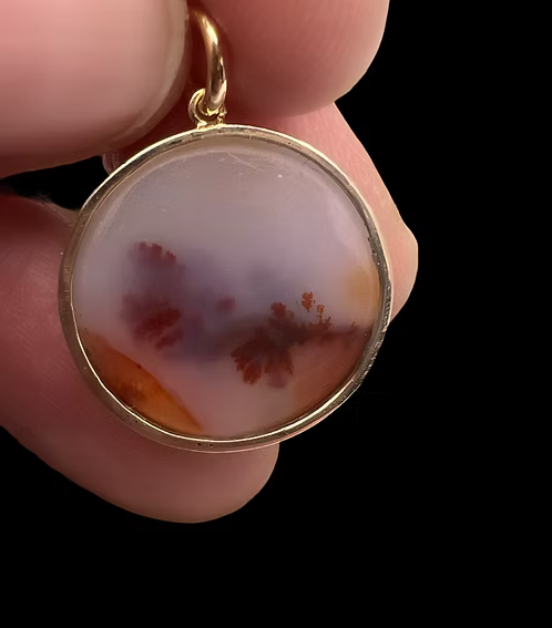 Georgian Moss Agate Pendant