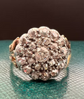 Old Cut Diamond Cluster Ring