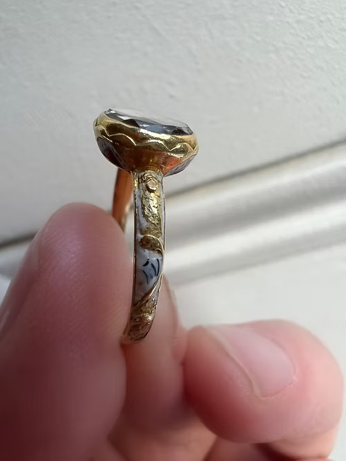 Stuart Crystal Enamelled Ring