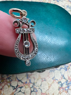Victorian Rose diamond Lyre
