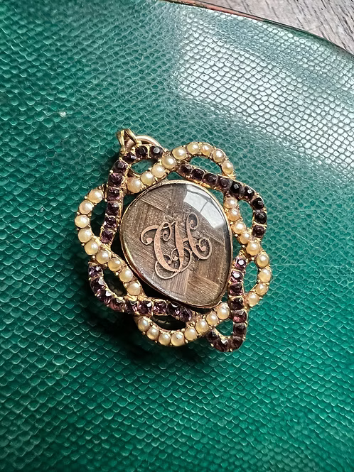Georgian heart locket pendant