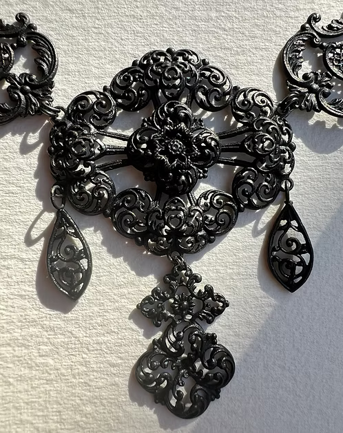 Berlin Iron Lyre Necklace
