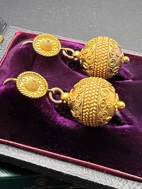 Etruscan Revival earrings