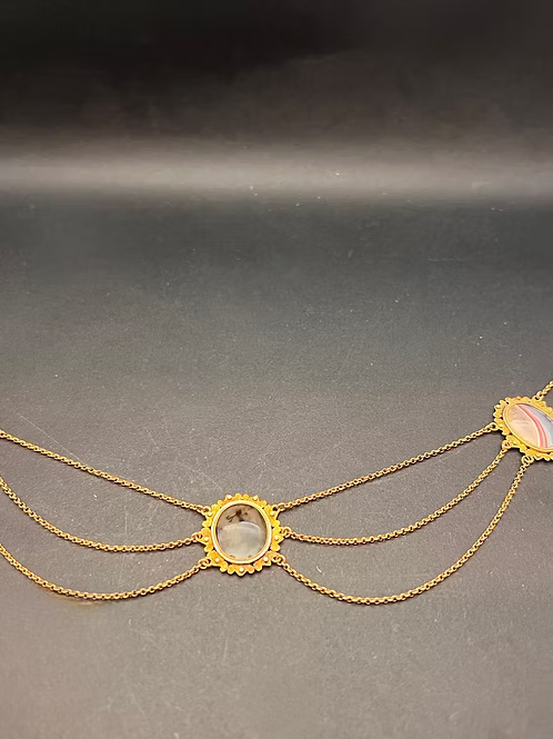 French Neoclassical Agate Necklace