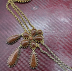 Aventurine Georgian Pansy Necklace