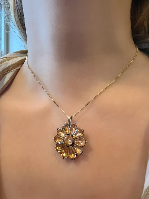 Portuguese Flower Pendant