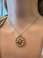 Portuguese Flower Pendant