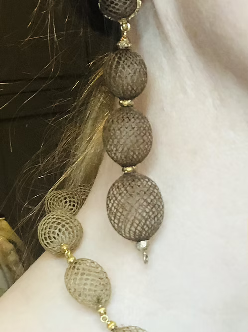 Hairwork Balloon Necklace