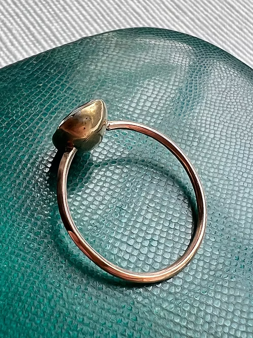 Rock Crystal Heart ring