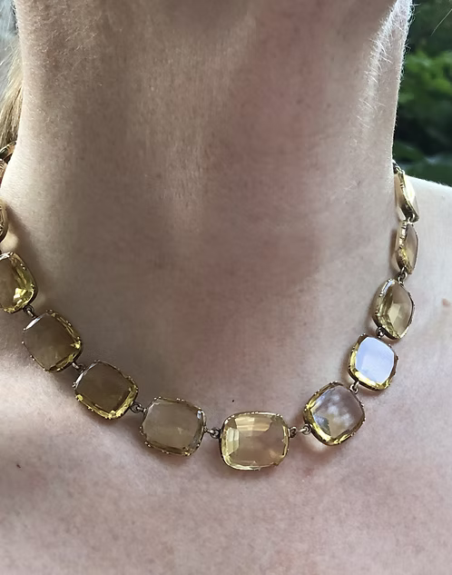 Citrine Georgian Rivière