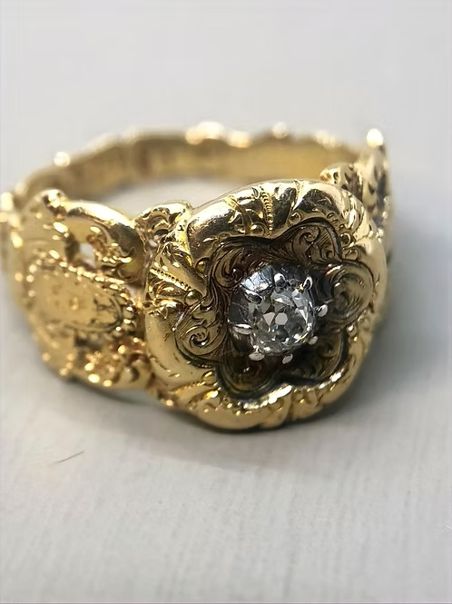Diamond Mourning Ring 1844