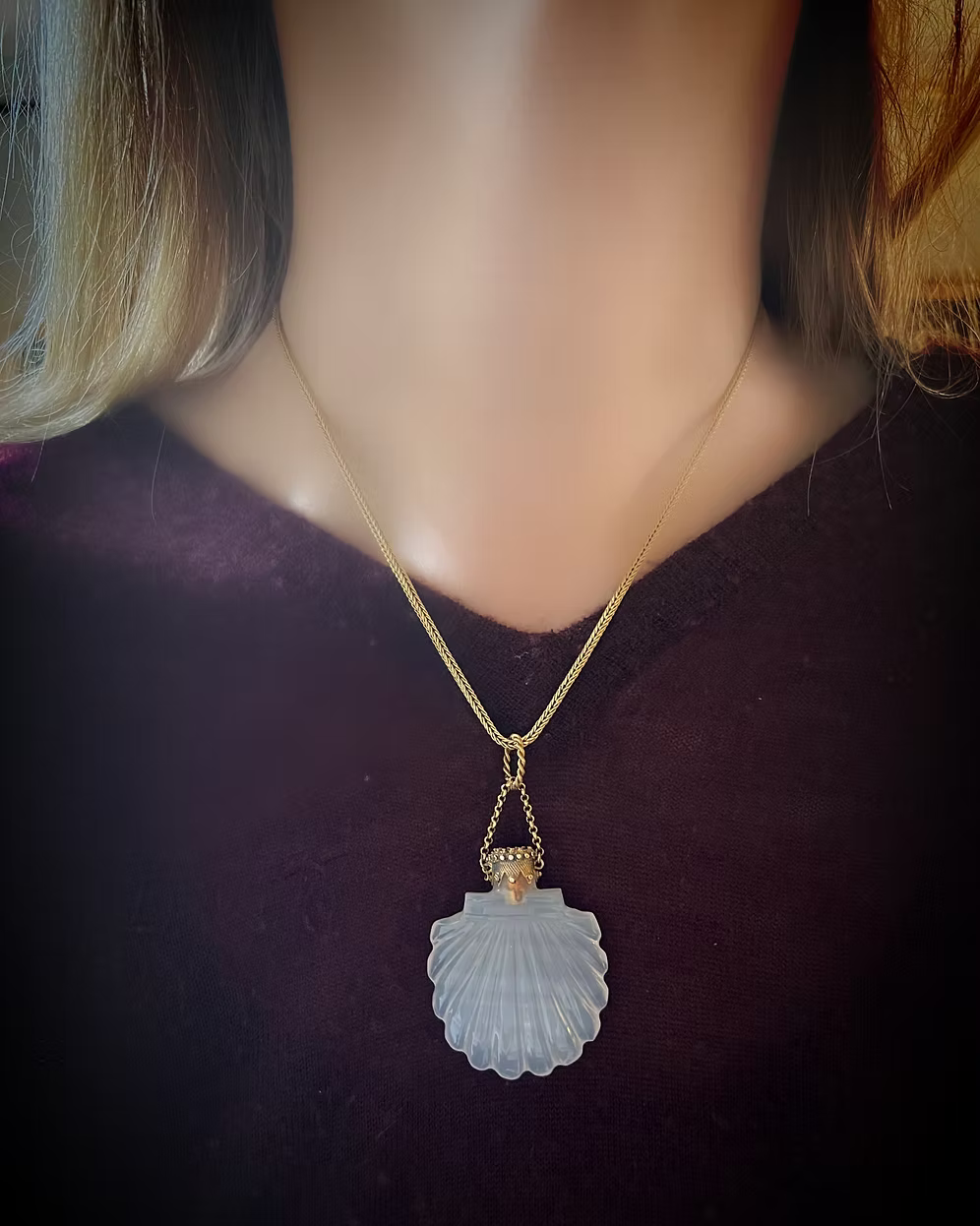 Georgian Scallop Scent Bottle
