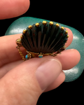 Bloodstone Scallop Scent Bottle Pendant