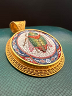 Micromosaic Scarab Pendant