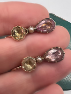 Georgian Topaz Earrings