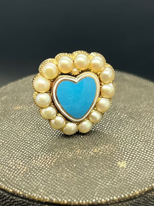Pearl Enamel Heart