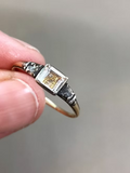 Table-cut Crystal and Diamond Ring c.1725