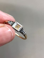Table-cut Crystal and Diamond Ring c.1725