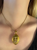 London and Ryder 15ct Victorian Lozenge Pendant