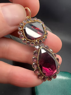 Queen Anne Garnet Drop