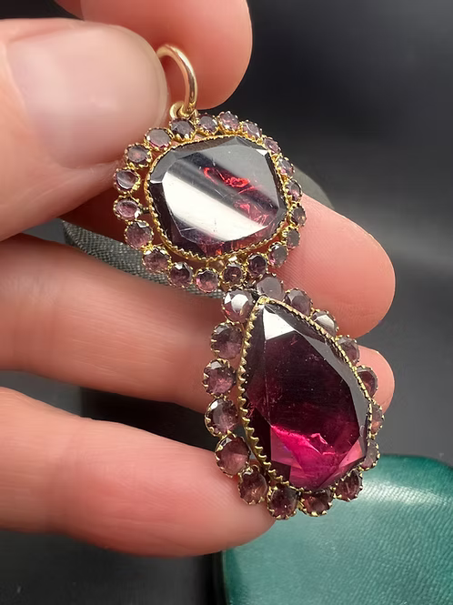 Queen Anne Garnet Drop