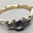White enamel mourning ring for two members of the Hodge family