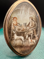 Father and Child Sepia 1780