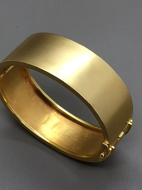 Basketweave Victorian 15carat Gold Cuff