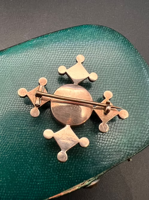 Garnet and Pearl Cruciform