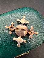 Garnet and Pearl Cruciform