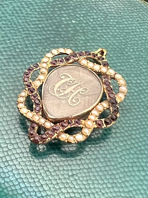 Georgian heart locket pendant